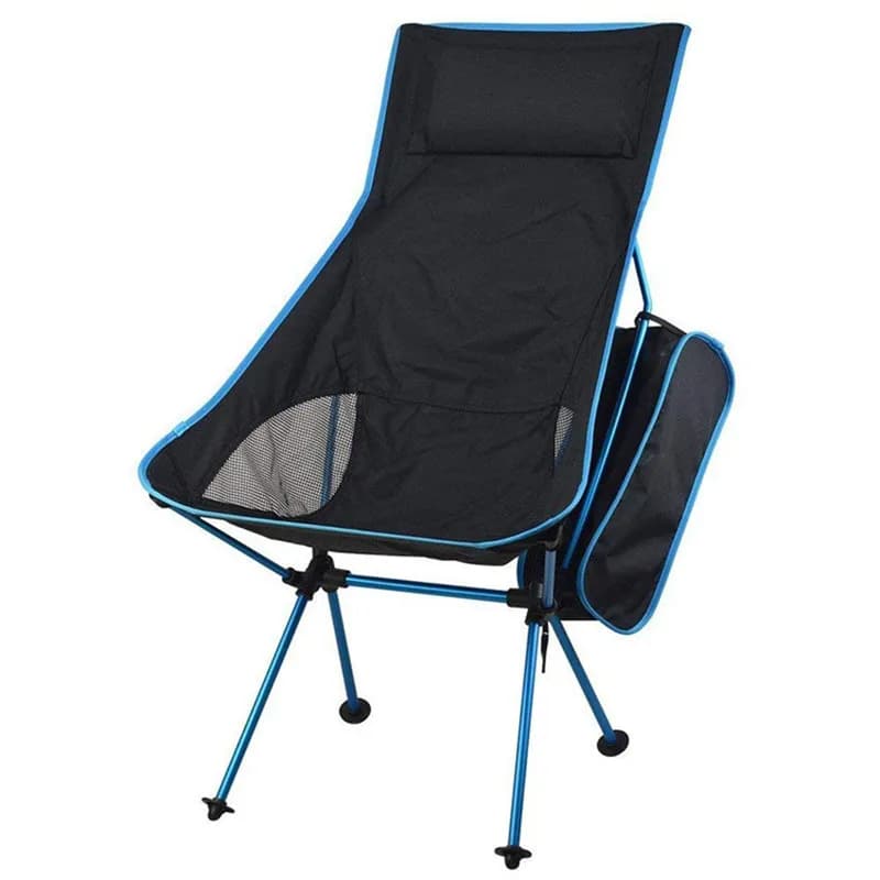 Chaise de plage pêche dossier long pliante portable pour pêche surfcasting et pêche depuis la plage