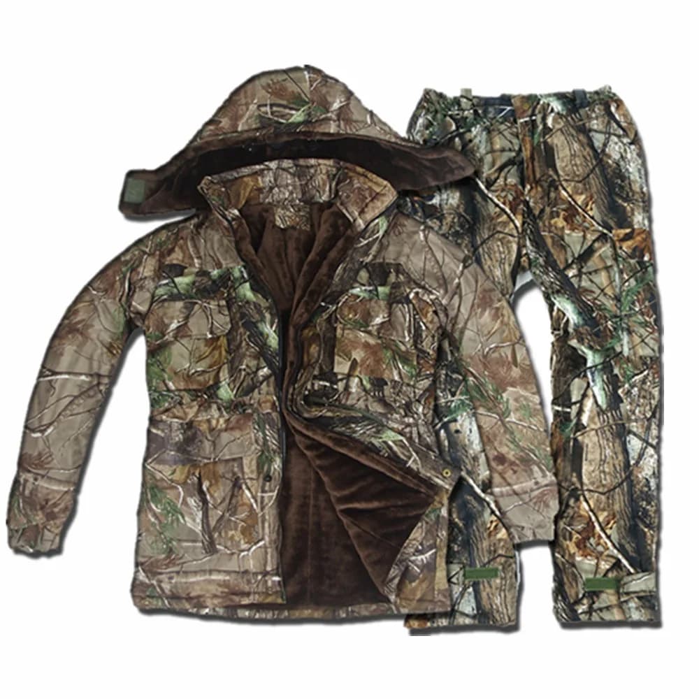 Combinaison chasse hiver thermique imperméable homme - Veste coupe-vent camouflage bionique ghille suit