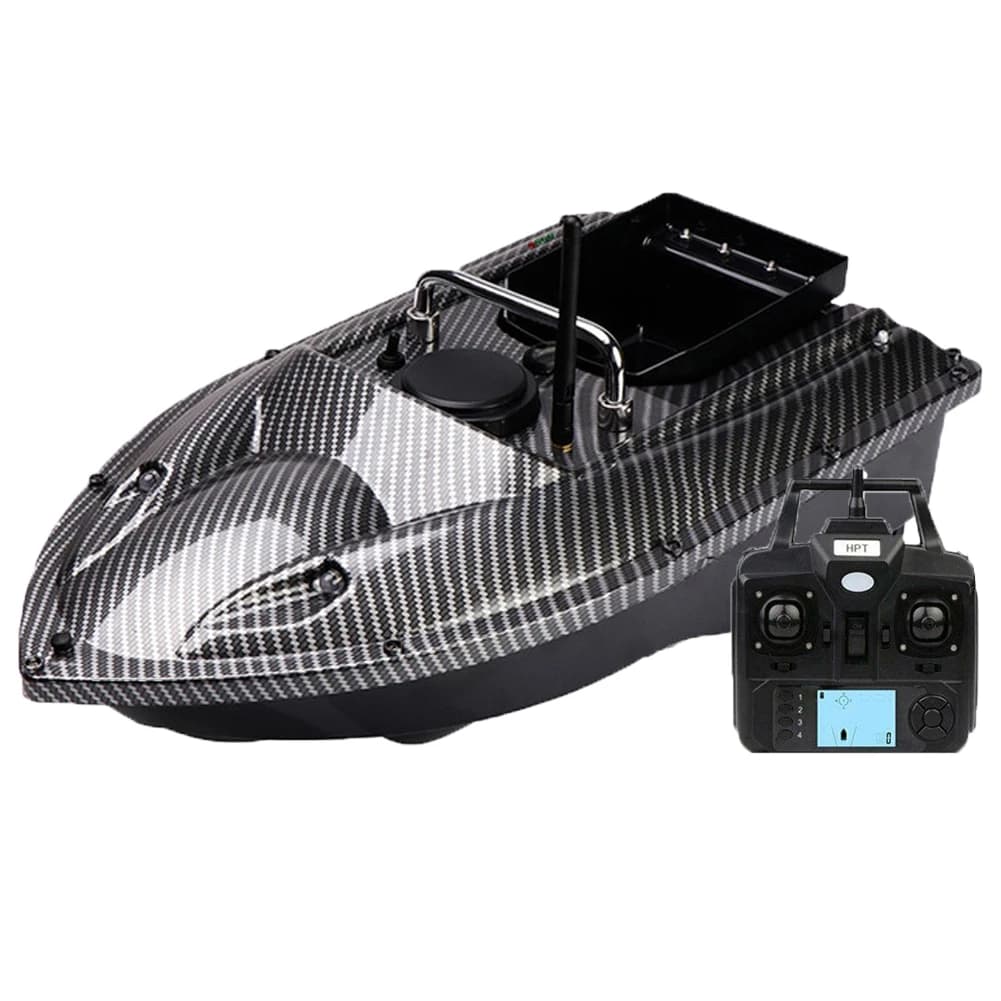 Bateau leurre pêche VERY100 500m GPS sans fil avec 2 trémies, sondeur GPS et sac pour pêche à la ligne précise