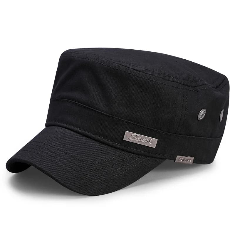 Casquette militaire grande taille Spring Big Head pour pêche - Modèle armée avec mesh ventilé 55-65cm