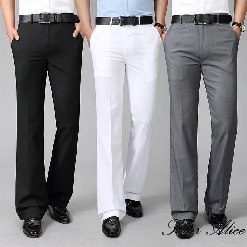 Pantalon casual homme 4 saisons coupe boot-cut - Vêtements pêche confortables