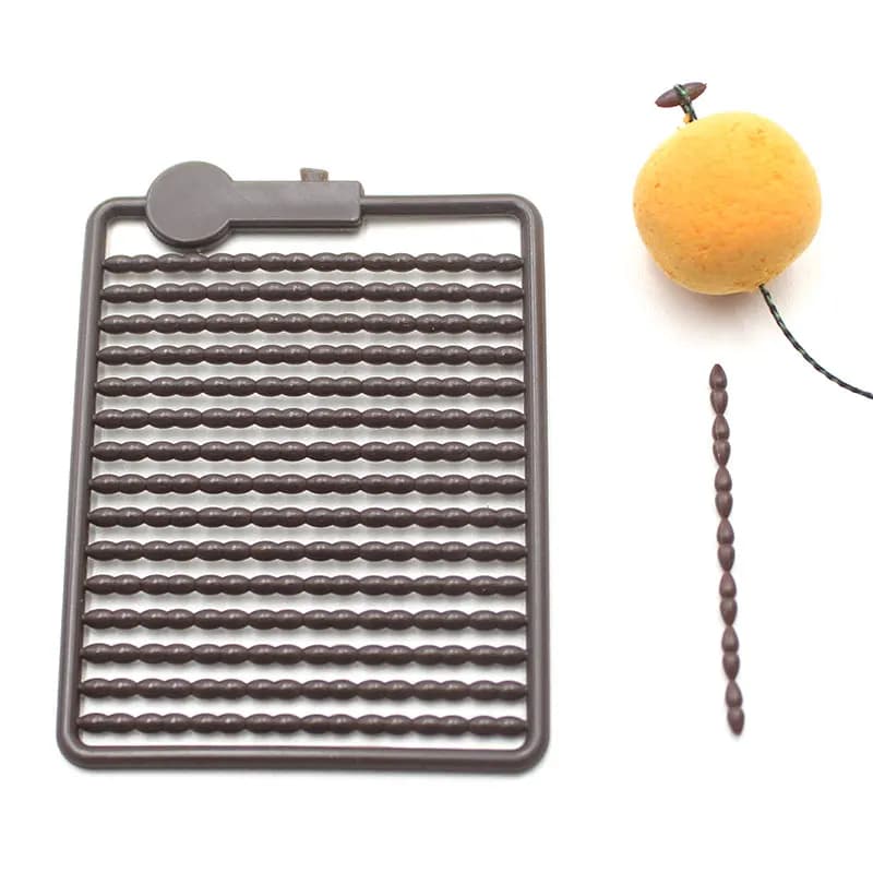 5 Cartes Stop Beads pour Montages Carp Fishing - Pop Up Boilies Stopper Hair Rigs Accessoires
