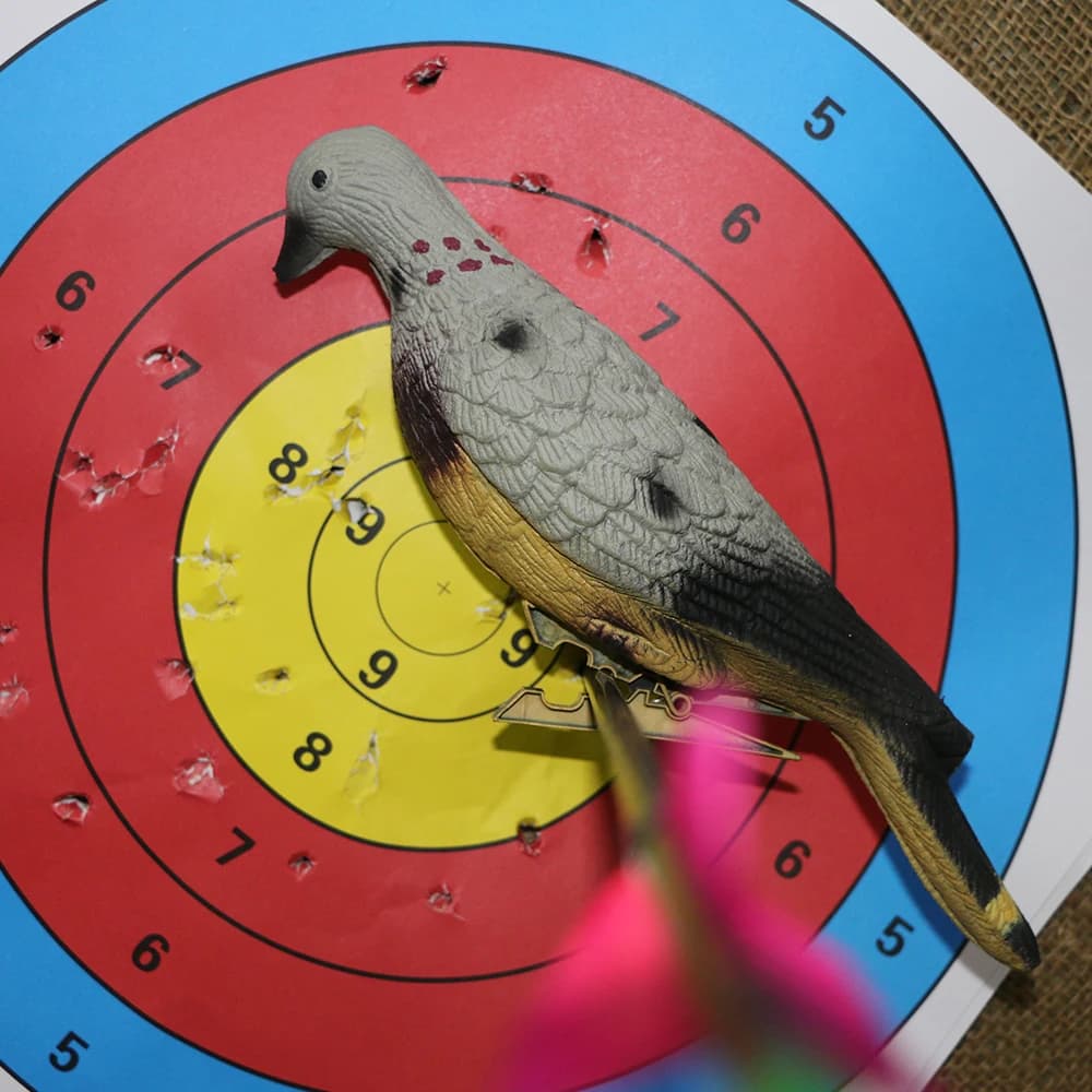 6 cibles 3D animaux pigeon appât mousse EVA creuse - Entraînement chasse tir extérieur jeu