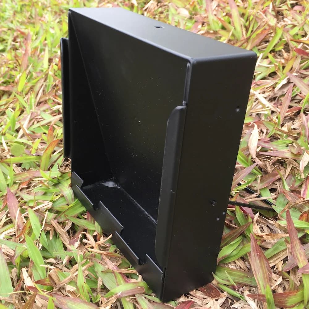 Cible et piège à plombs carré noir 14x14 cm pour airgun, BBs en acier et plastique