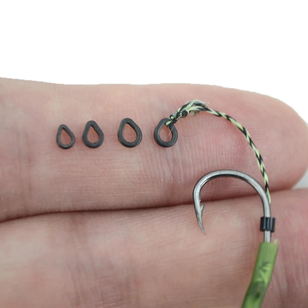 60 anneaux pour boilies et hair rigs pêche carpe - accessoires montages method feeder et pop ups