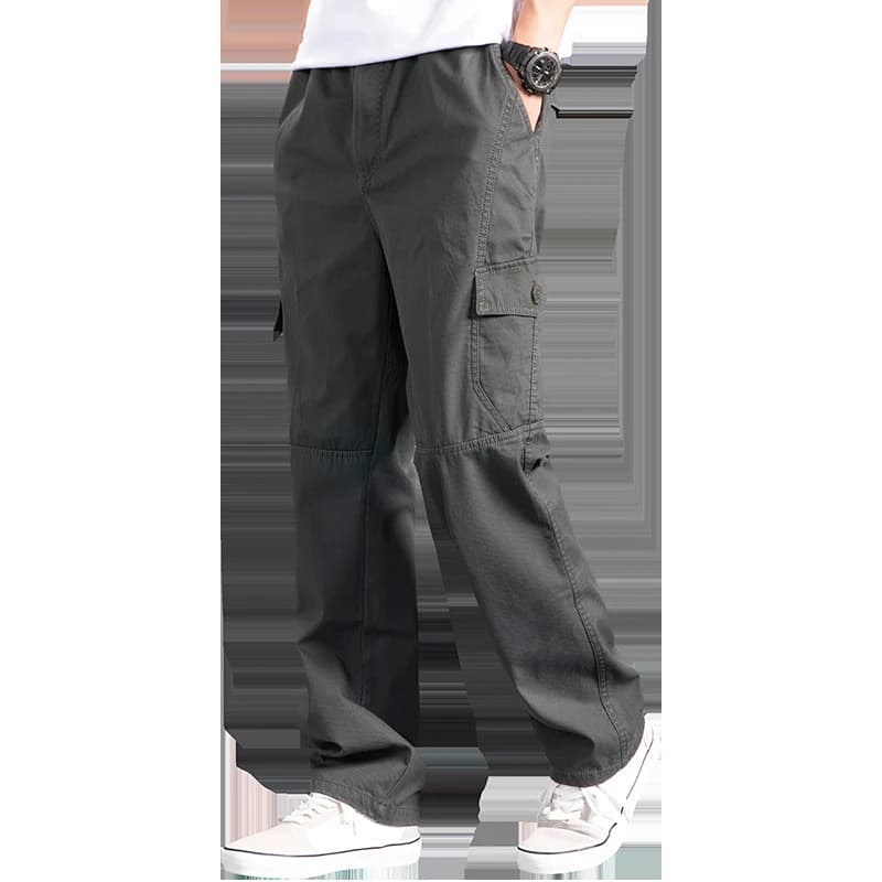 Pantalon cargo loose grande taille homme style coréen japonais jogger pêche travail sport