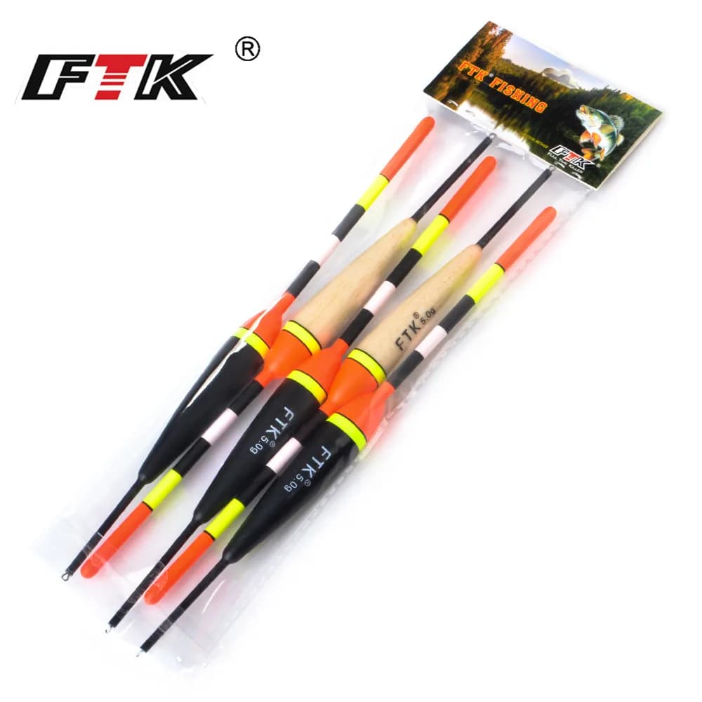 Flotteur pêche carpe lumineux Barguzinsky Fir Light On The Dark, 5 pièces, 19-23cm, portance 2g-6g pour