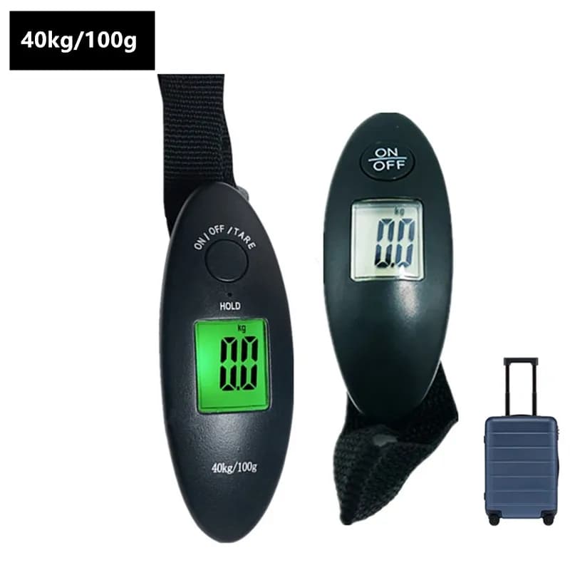 Balance digitale pêche 40kg 50kg crochet rétroéclairée pour peser poissons et bagages voyage