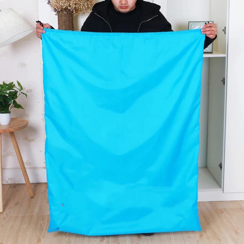 Grands sacs de rangement étanches à cordon - Organisateur maison taille extra pour literie et vêtements volumineux