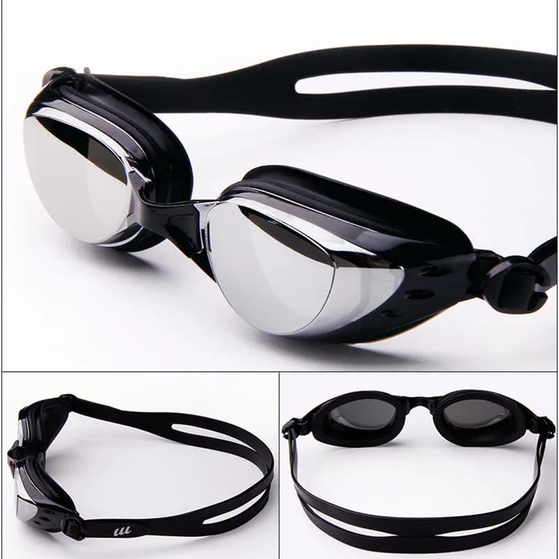 Lunettes de natation myopie adultes dioptrie -1.5 à -8.0 anti-buée étanches silicone sport