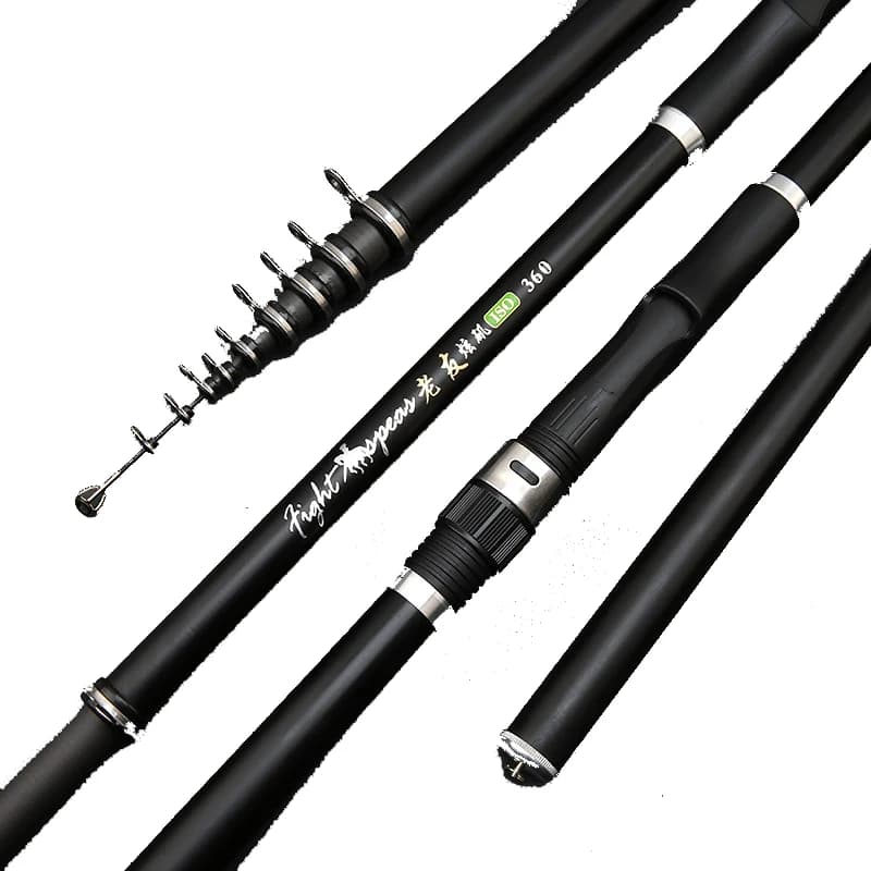 Canne télescopique carbone 3.9m à 6.0m pour pêche de la carpe et pêche rock fishing