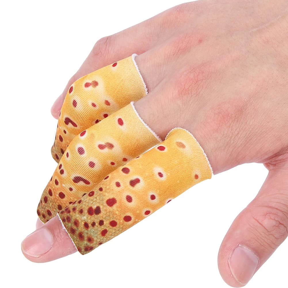 Protections doigts pêche mouche 3 pièces - Gants anti-rayures pour pêcheur professionnel