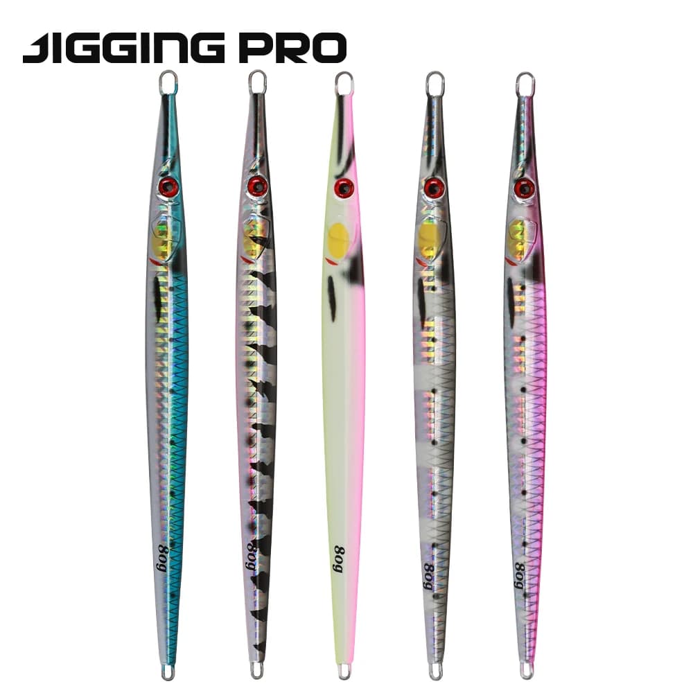 JiggingPro 40g à 150g Jig Speed 3D Print Needle Jig - Leurre pêche mer verticale haute performance