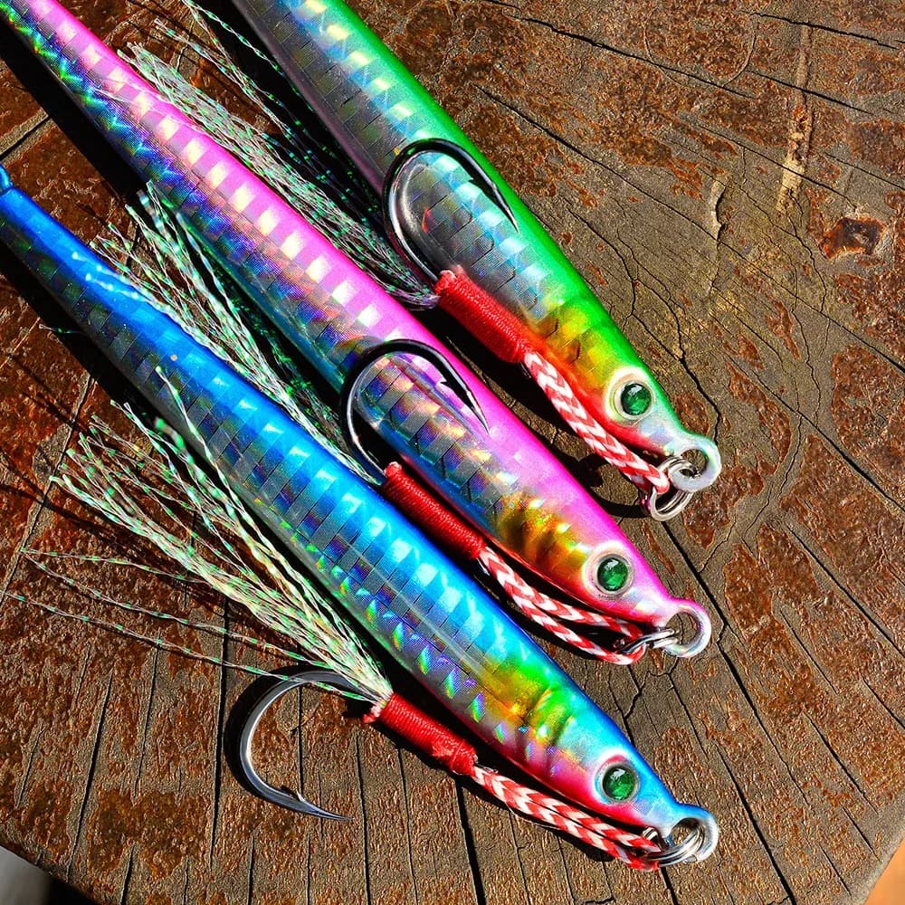 Leurre métallique PRO BEROS 7g à 60g pour pêche en mer, trolling et bar en rivière