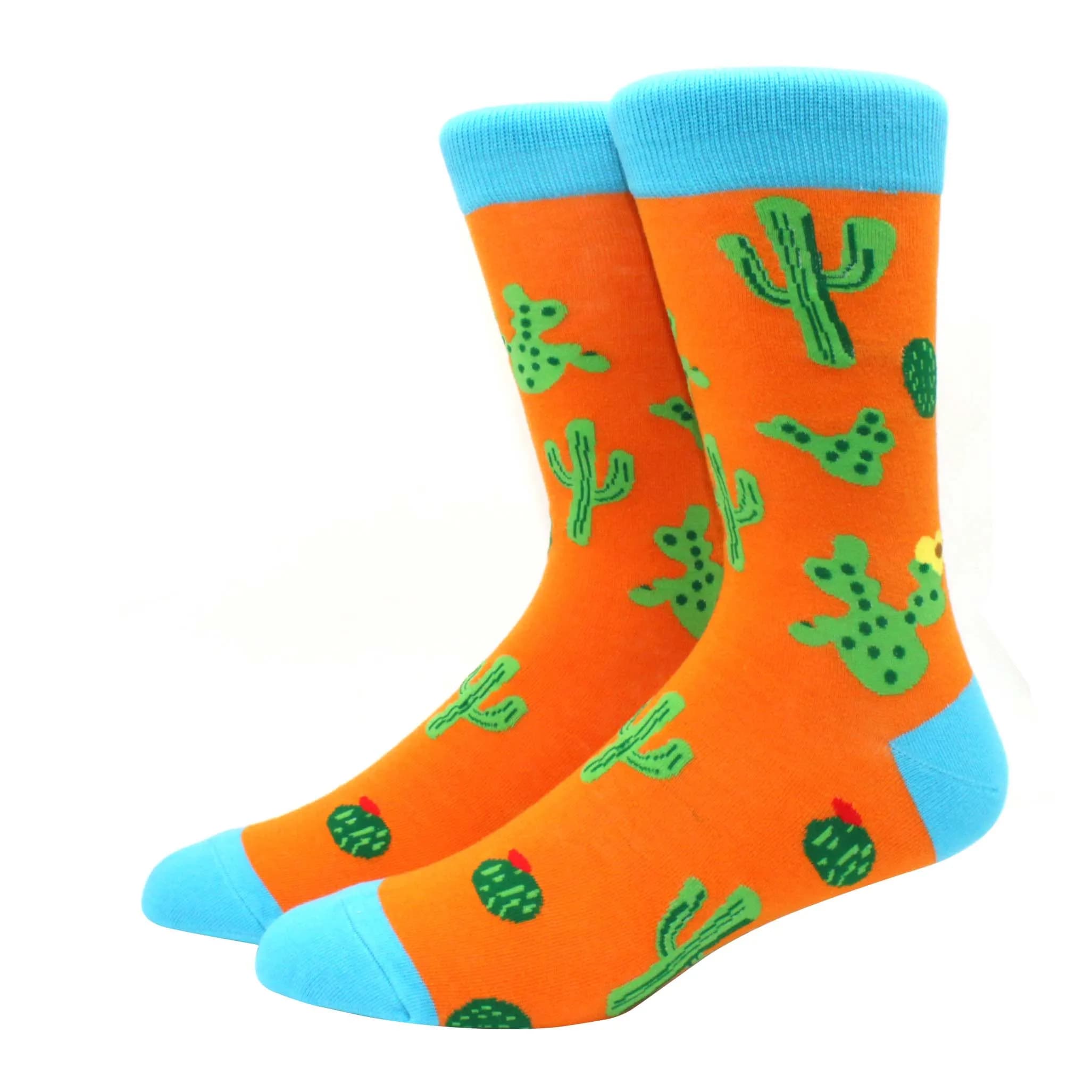 Chaussettes fantaisie homme motifs animaux drôles et colorés en coton pour tenue élégante originale