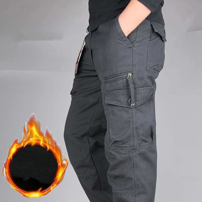 Pantalon cargo double épaisseur hiver - chaud pour pêche sur glace et conditions extrêmes