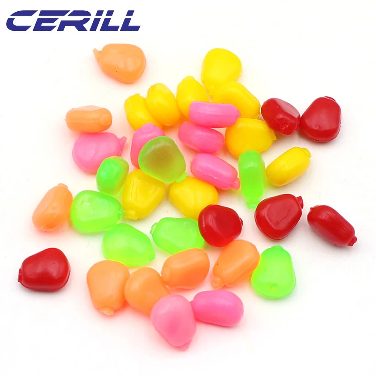 Appâts souples coulants Cerill - 100 pièces silicone parfum crème pour carpe et perche