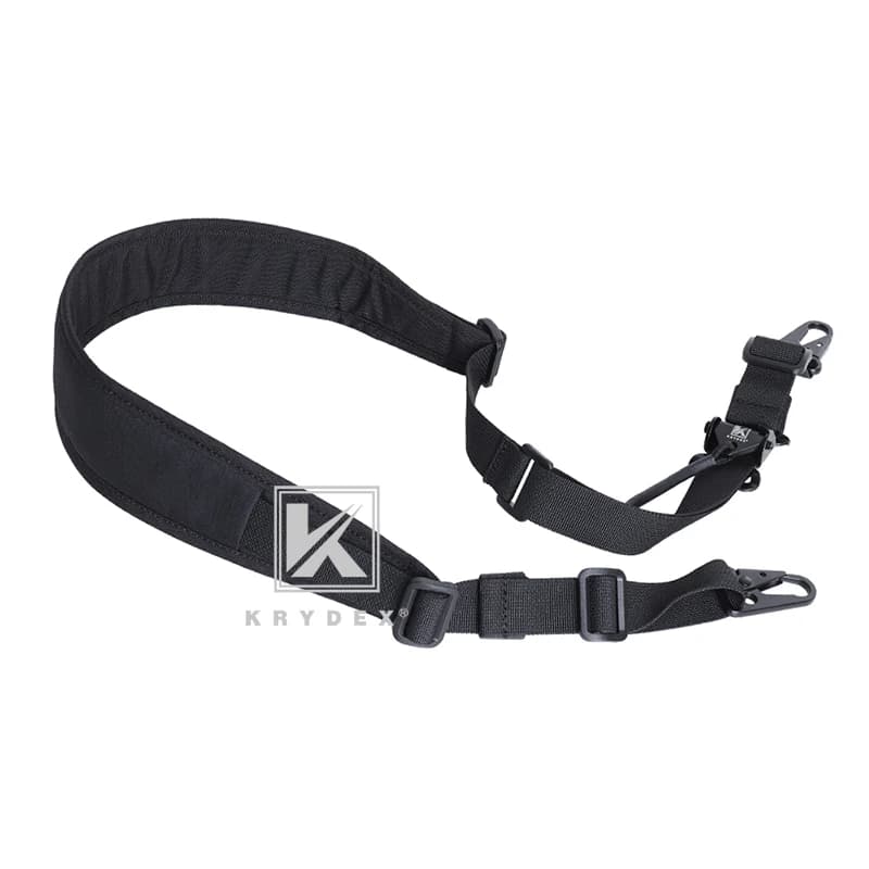 Sling fusil tactique KRYDEX Slingster réglable 2 points / 1 point avec ceinture rembourrée pêche