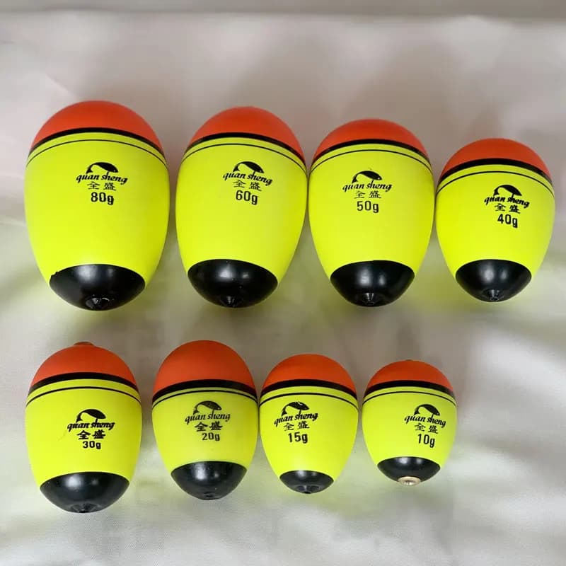 Flotteur de pêche EVA flottant 10g à 150g, bobo élastique pour pêche en roche et surf-casting