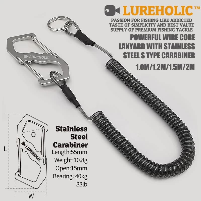 Lanières multicolores pour outils de pêche LUREHOLIC - Sécurisez pinces, grips et accessoires de pêche