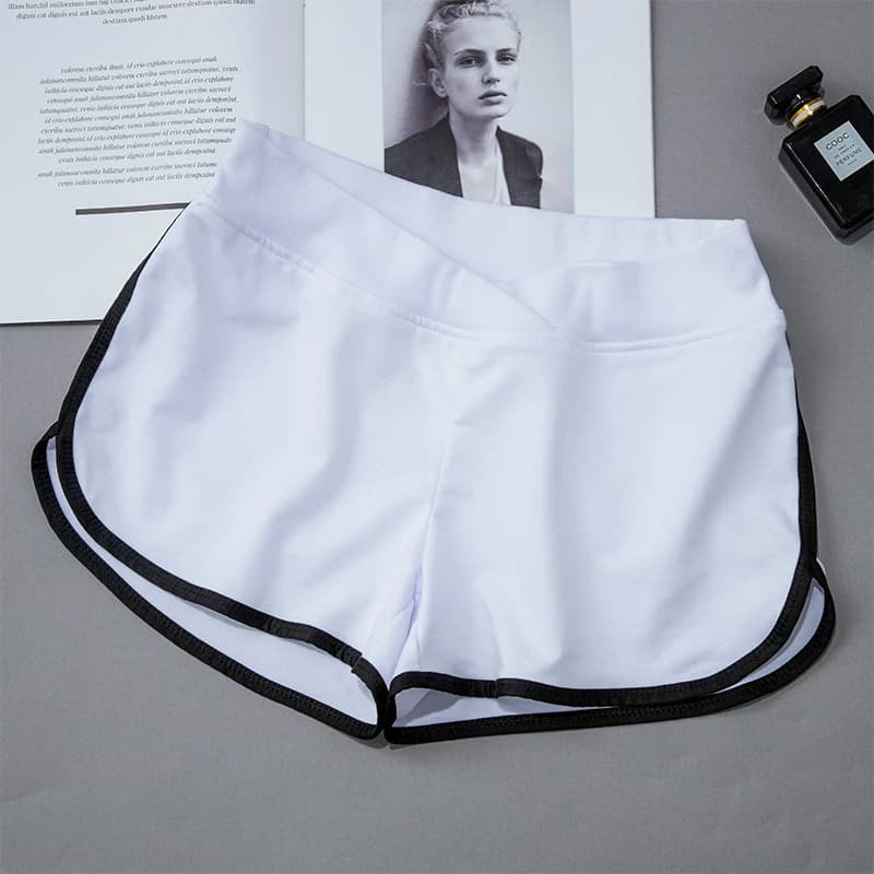 Shorts de sport maternité pour pêche enceinte, taille haute confortable pour pêche pendant la grossesse