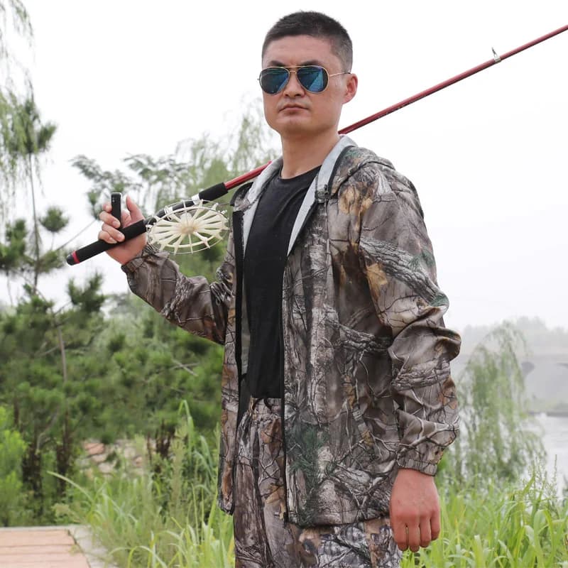 Combinaison camouflage bionique été anti-moustiques - Tenue pêche chasse Ghillie légère
