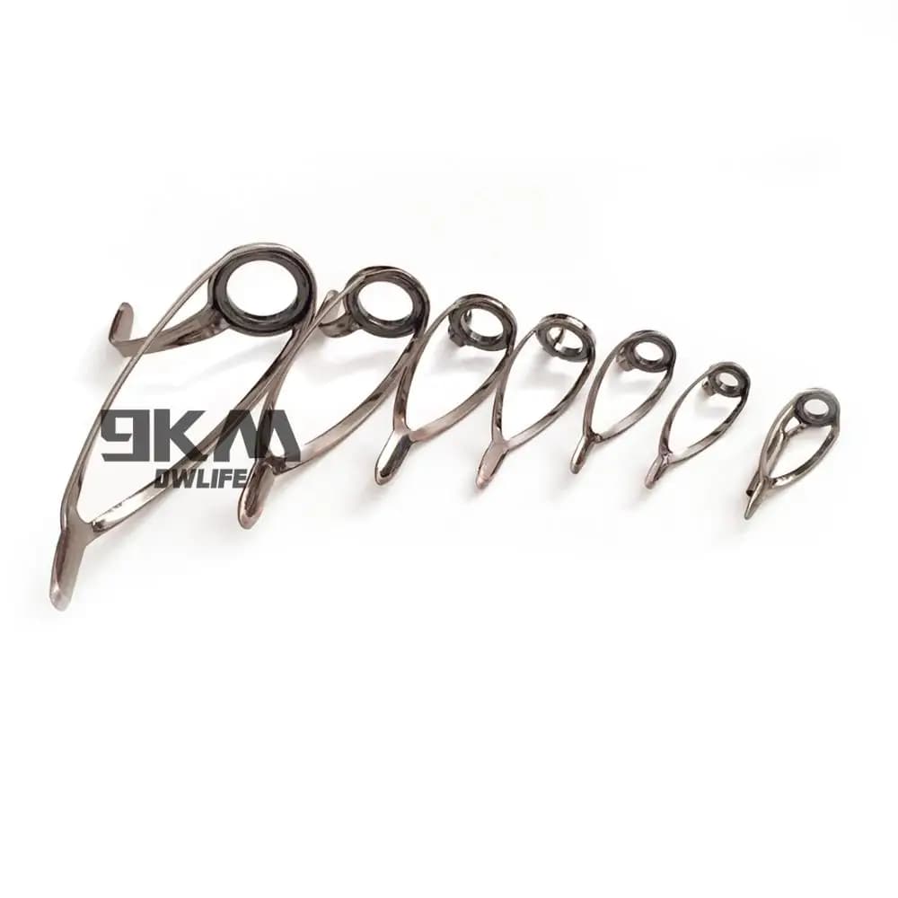 14 guides de canne pêche mer acier inoxydable 4-14mm accessoires remplacement réparation anneaux céramique