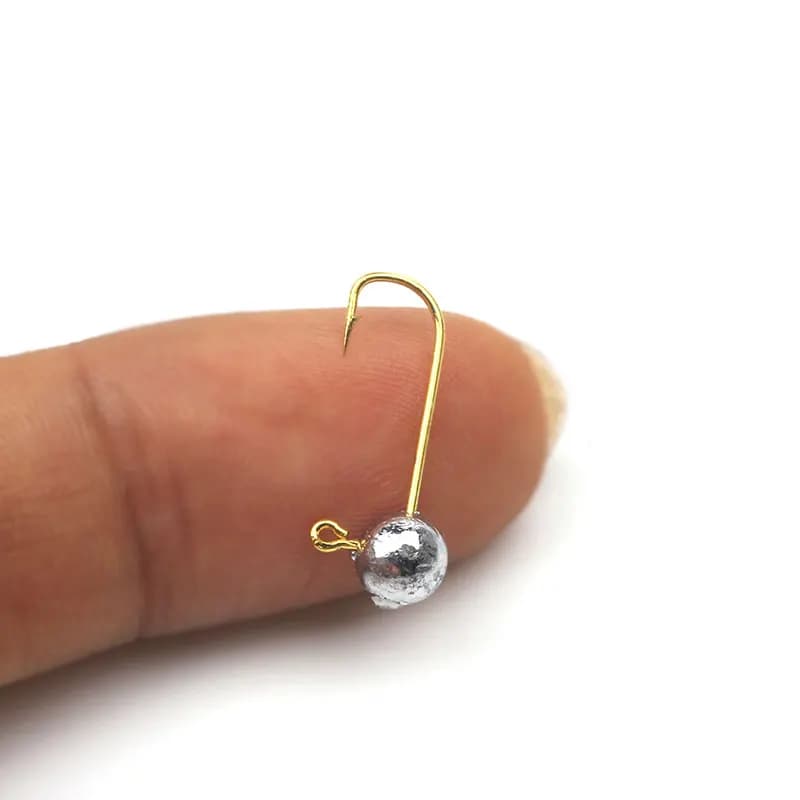 Micro têtes plombées pêche 10 pièces 1g-5g pour leurres souples et pêche glace - Hameçons miniatures