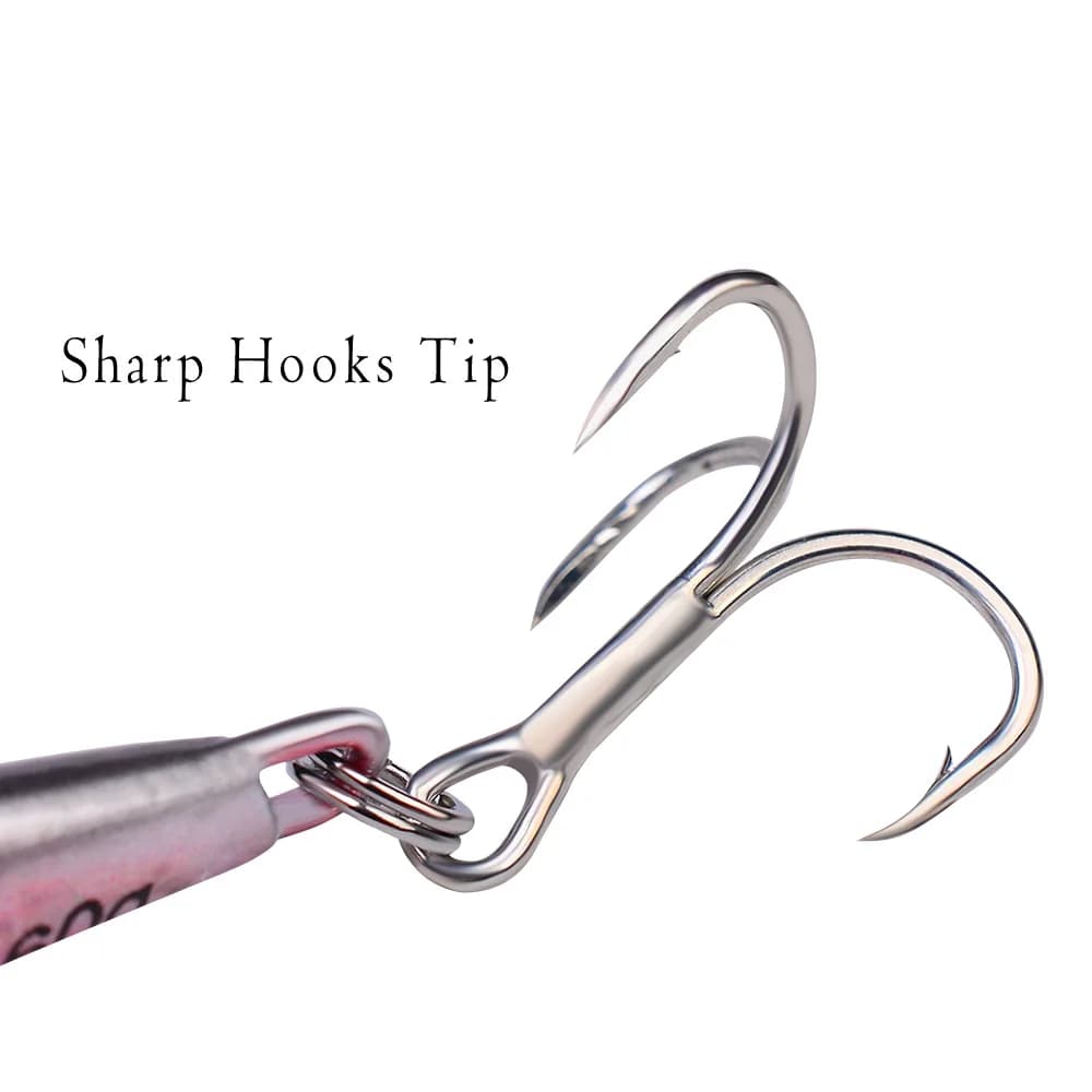 Leurres métal jigging 10g à 60g pour pêche en mer, trolling bar et truite - appâts
