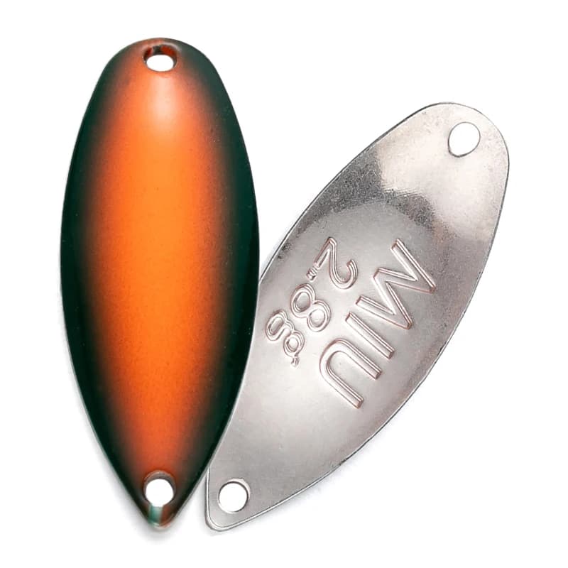 Leurre cuillère tournante métal cuivre 2.2g 3.5g pour truite perche brochet et saumon en pêche rivière