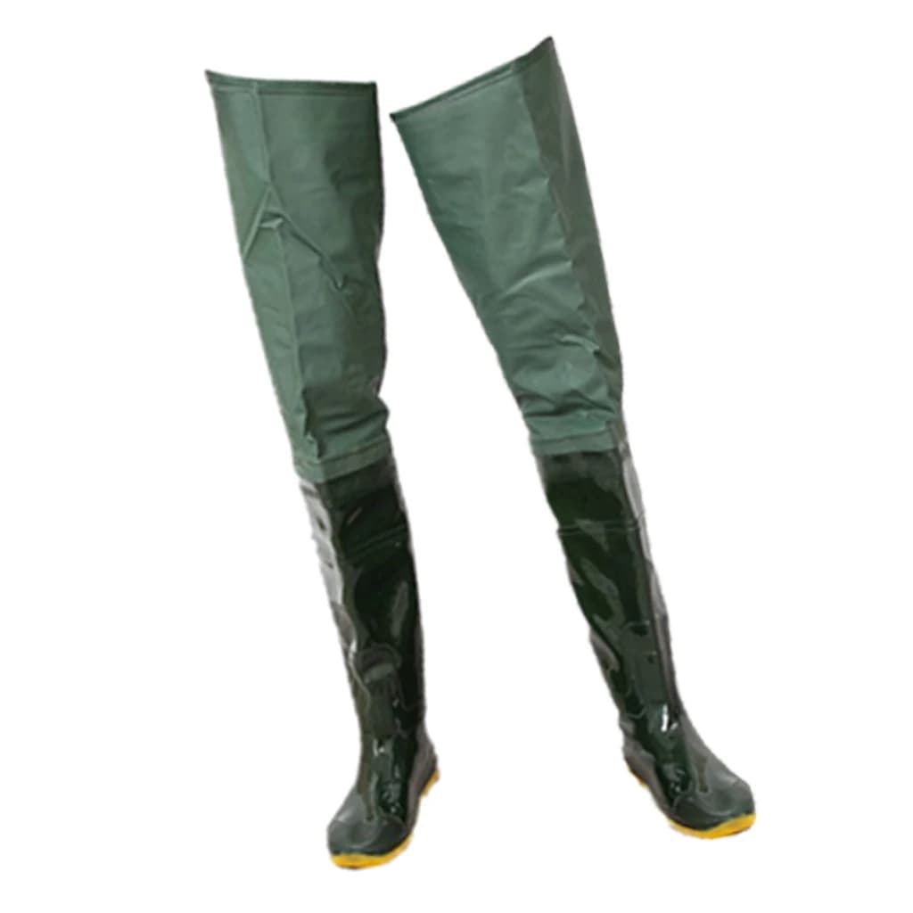 Waders pêche et chasse PVC - Bottes souples antidérapantes pour activités outdoor polyvalentes