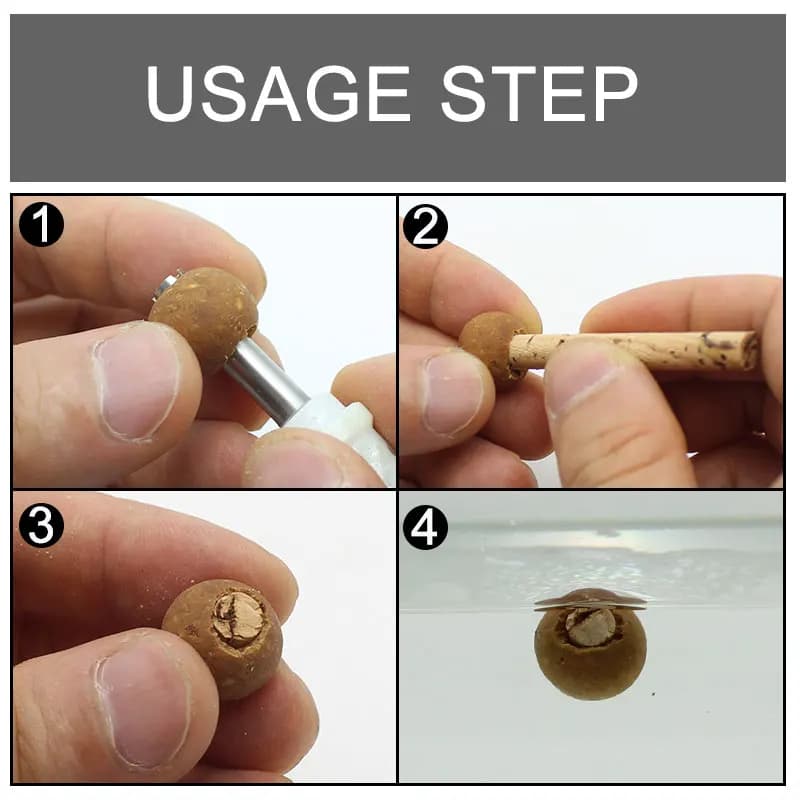 Bouchons liège 6mm et 8mm pour bouillettes flottantes - accessoires montage carpe pop-up wafter