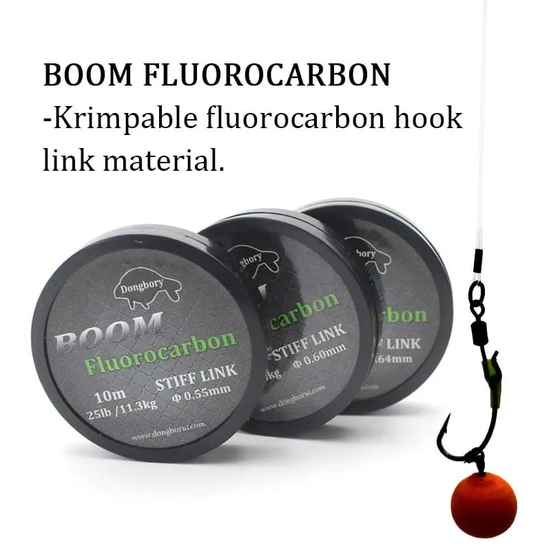 Bas de ligne fluorocarbone pour pêche à la carpe en combi rig et chod rig 15