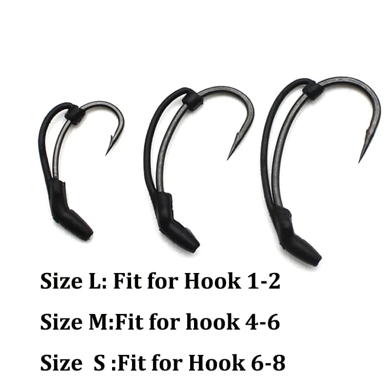 10 pièces D-Rig kicker pour pêche à la carpe - Aligneuse d'hameçon et manchons pour cheveu - Accessoires carpe
