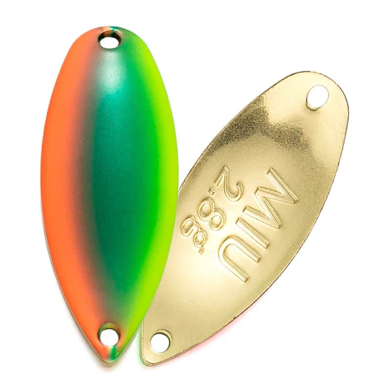 Leurre cuillère tournante métal cuivre 2.2g 3.5g pour truite perche brochet et saumon en pêche rivière