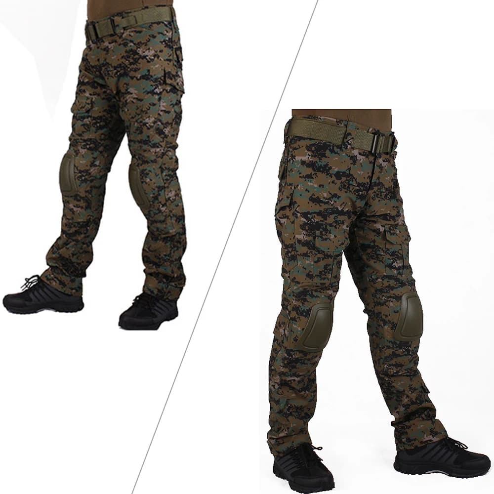 Uniforme combat jungle digital VULPO pêche cosplay militaire genouillères coudières Ghillie