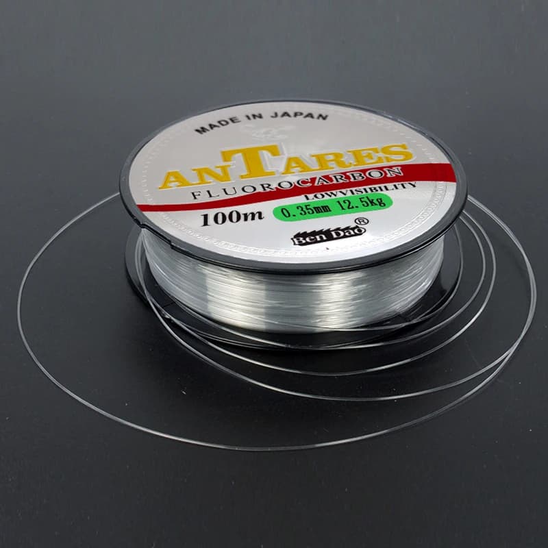 Ligne fluorocarbone 100m pour pêche à la carpe - Fil monofilament japonais super résistant et invisible