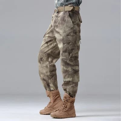 Pantalon camouflage chasse randonnée pêche cargo tactique grande taille XS-XXL homme