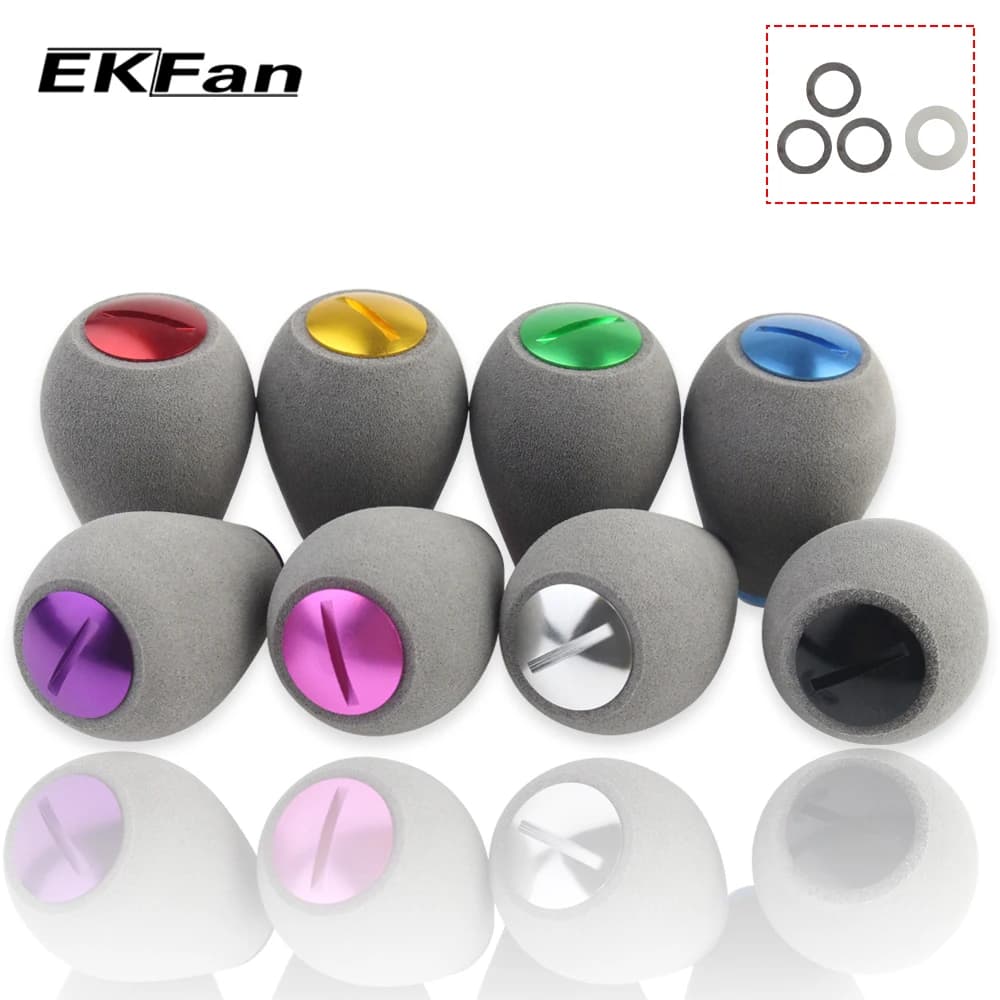 Poignée de moulinet EKFan en EVA gris pour roulements 7x4x2.5mm moulinets casting et spinning