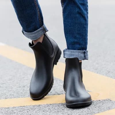 Bottes Chelsea pêche homme imperméables chaudes basse botte aquatique marche facile galoches