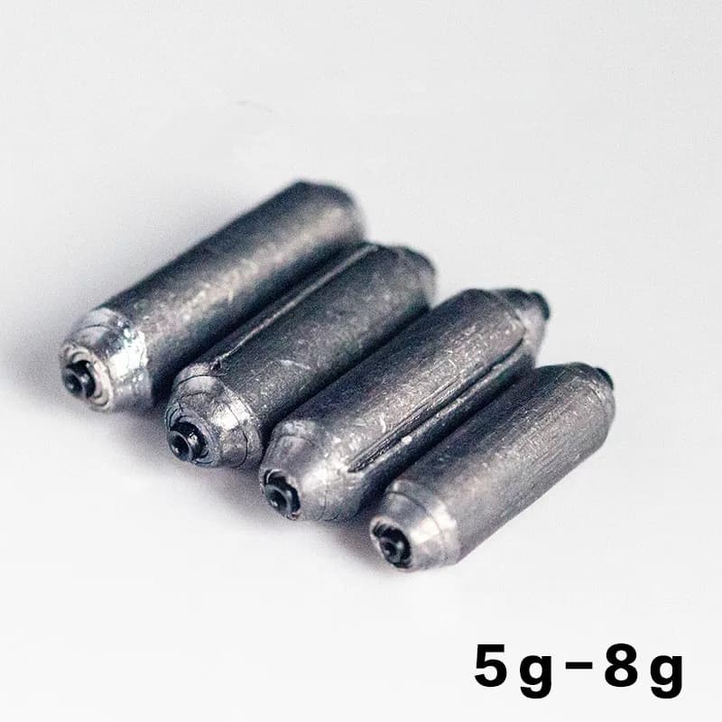 Plombs coupe-bordure 1-10g compétition pêche sinkers rapides protection ligne tube 5-15/bag