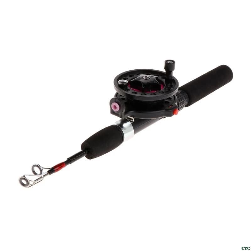 Canne avec moulinet ultra courte portable mini hiver - Pêche glace EVA 4B/3B professionnelle
