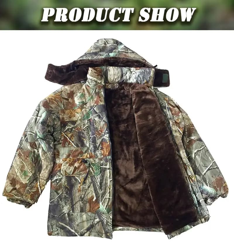 Combinaison chasse hiver thermique imperméable homme - Veste coupe-vent camouflage bionique ghille suit