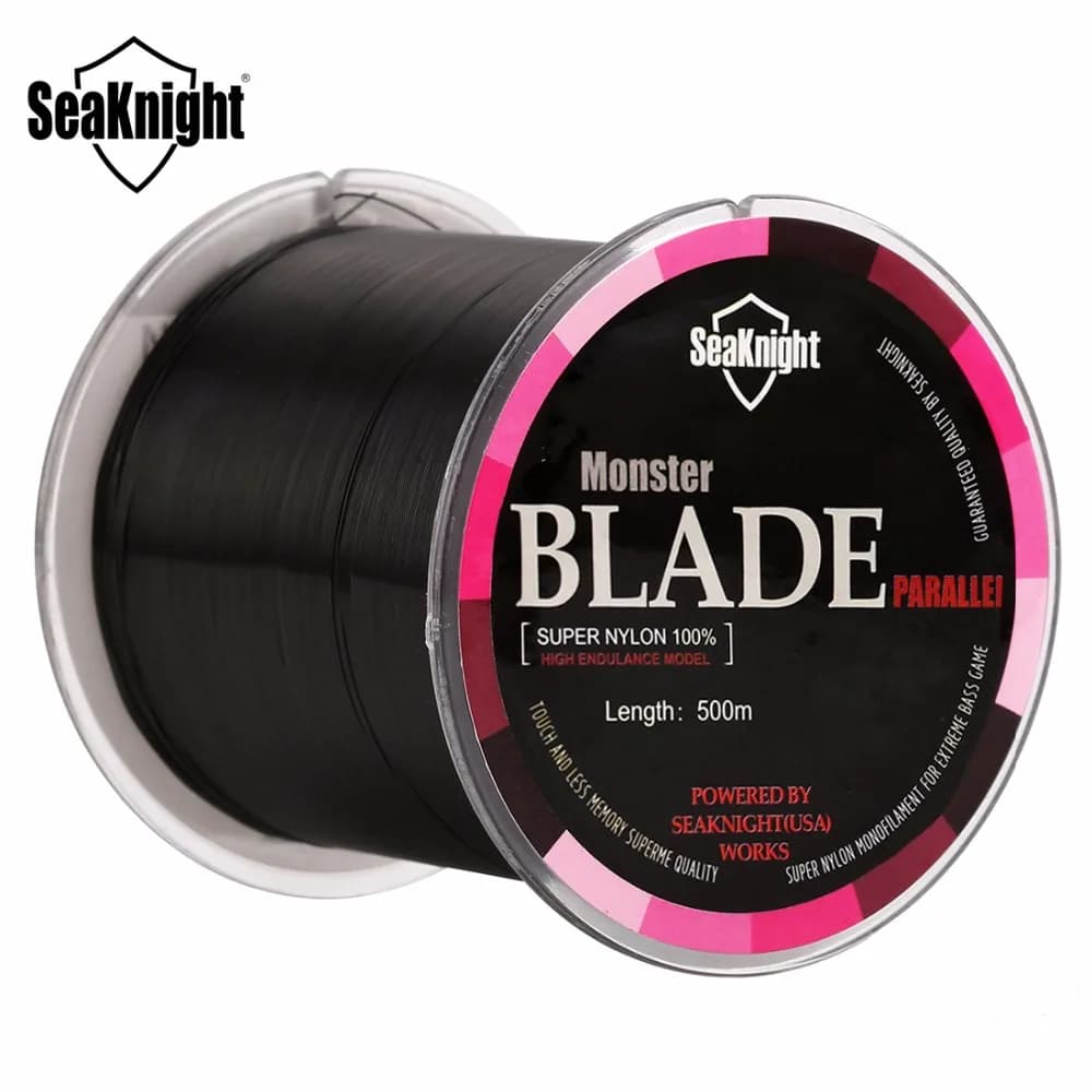 Ligne de pêche monofilament nylon Japon SeaKnight Blade Series 500m pour carpe et carnassiers 2-35LB