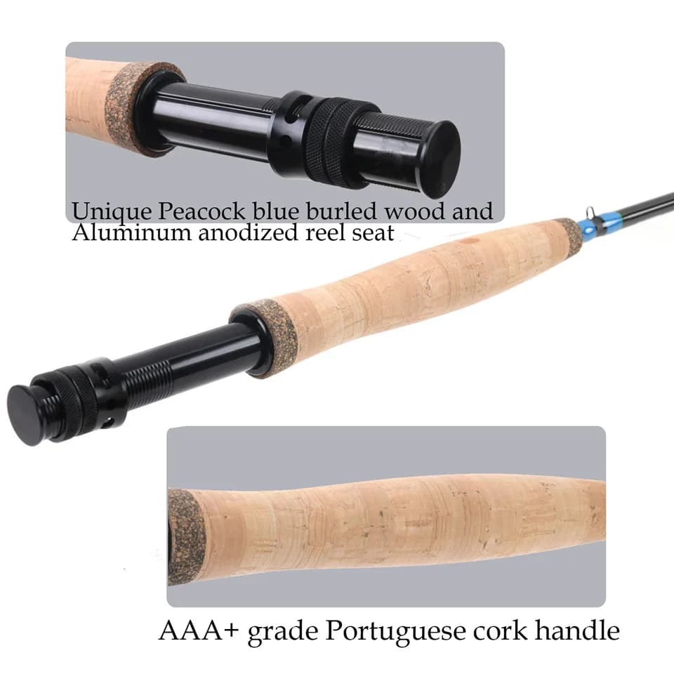 Canne nymphe Maximumcatch 10ft/11ft 2-4wt carbone IM10 action rapide 4 sections pour pêche fine truite ombre