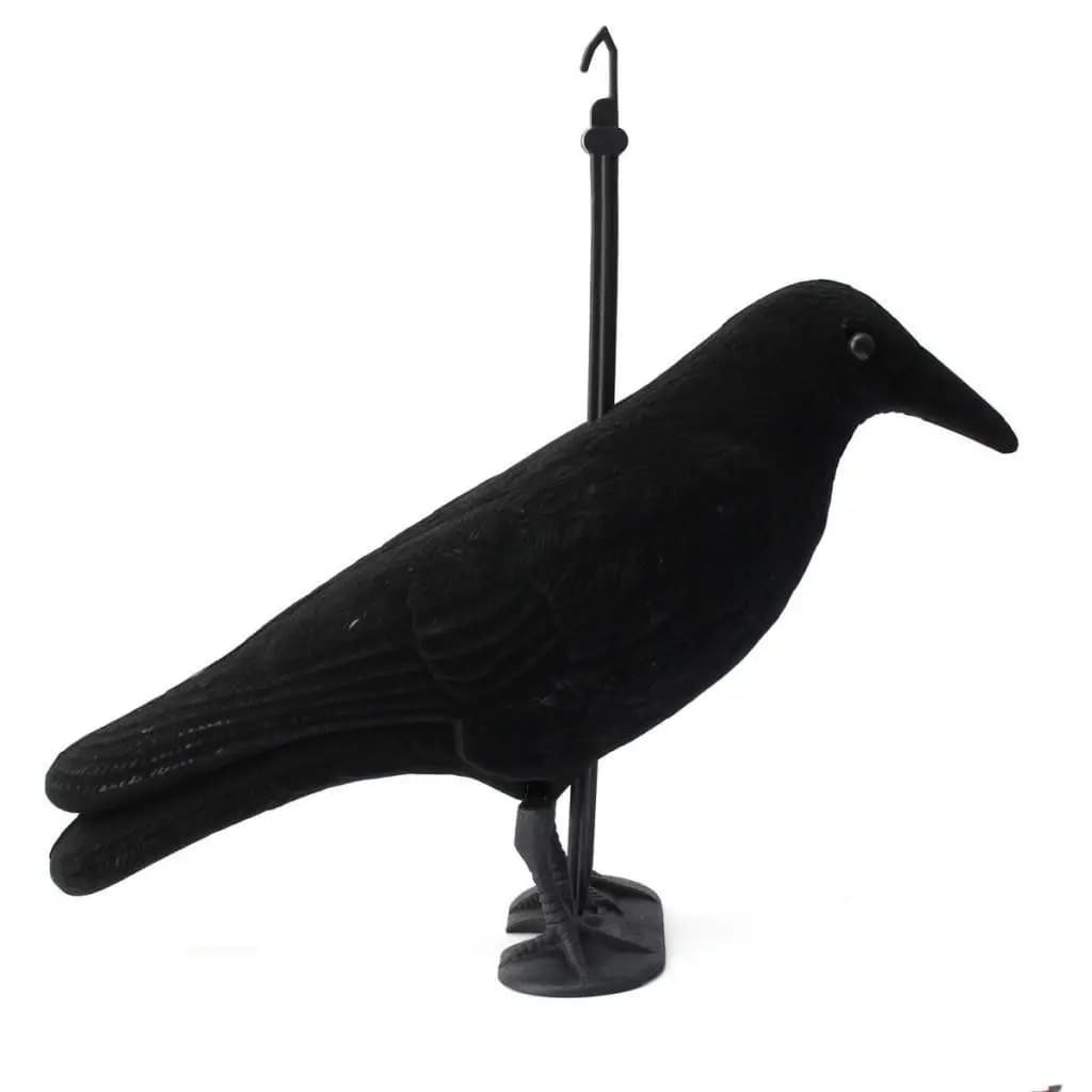 Leurre corbeau chasse Perfeclan en PE noir - Effaroucheur artificiel pour jardin et tir