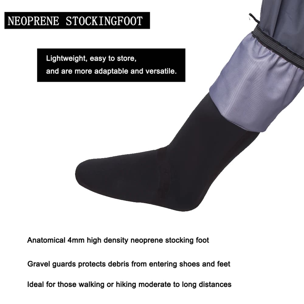 Pantalon waders de pêche fly respirant et imperméable 5 couches pour homme et femme