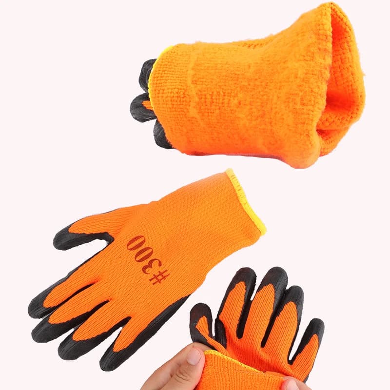 Gants de travail hiver étanches anti-dérapants pour pêche - Protection mains jardinage
