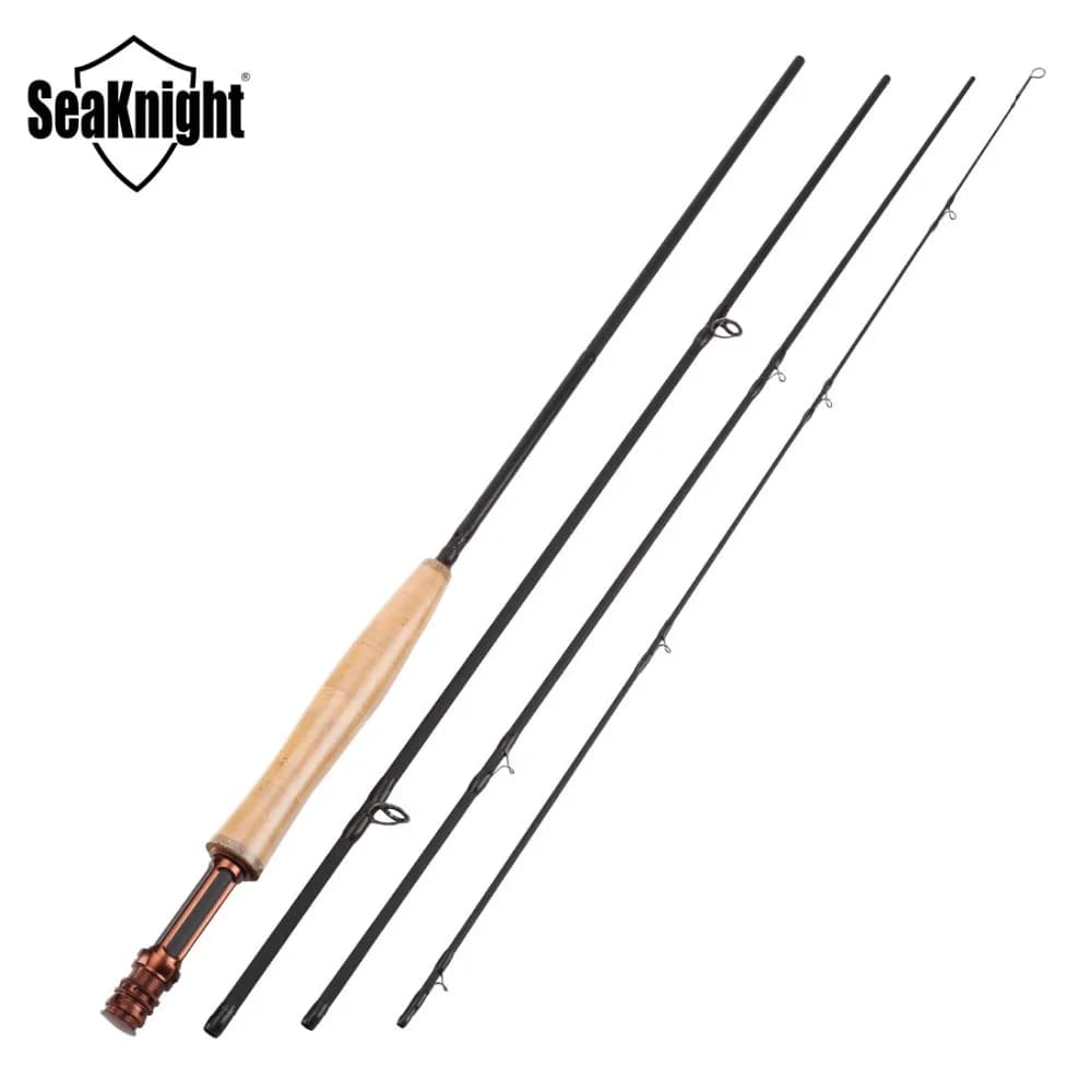 Canne mouche MAXWAY Honor Series 2.4M à 3.0M fibre carbone 40T manche liège 3A 4 sections action douce
