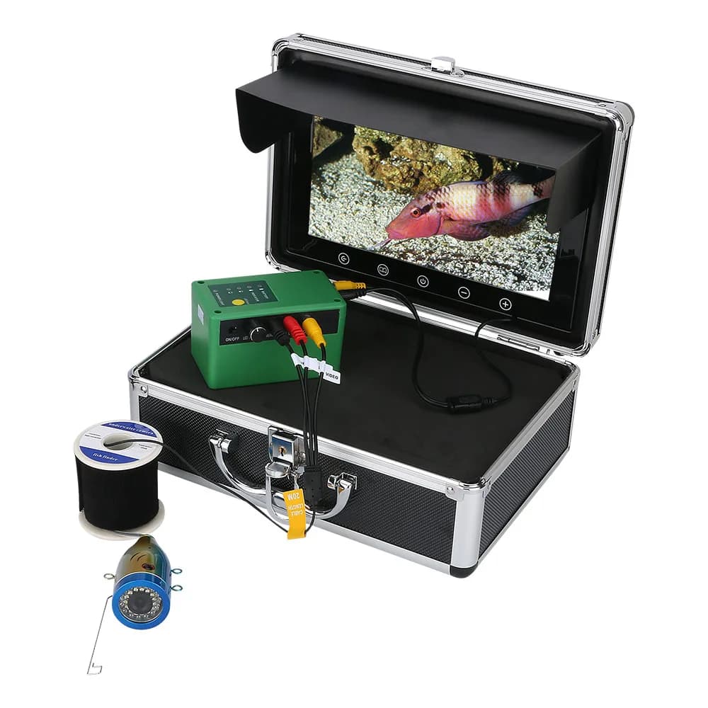 Caméra sous-marine GAMWATER 10 pouces 1000TVL - 30 LEDs pour pêche en rivière glace hiver 15M 30M 50M